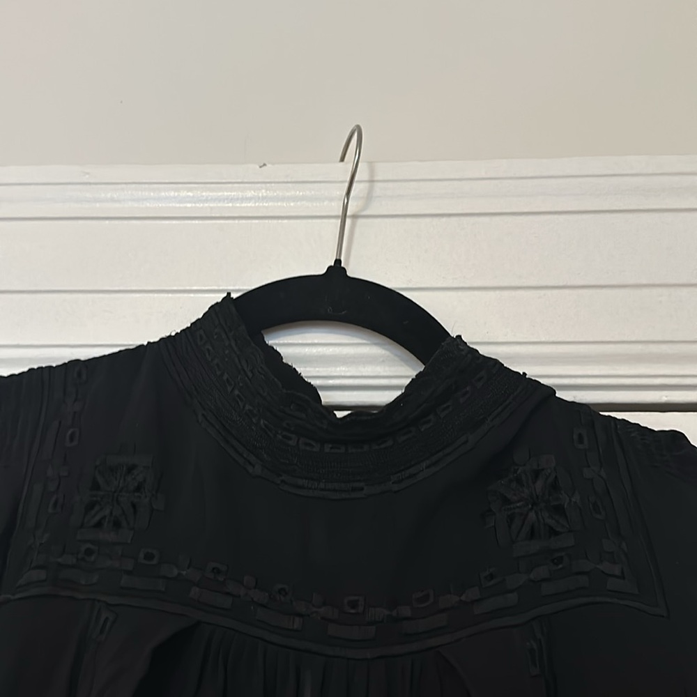 NWOT Isabel marant SZ M/38 high neck Maeva silk embroidered top - Picture 8 of 14
